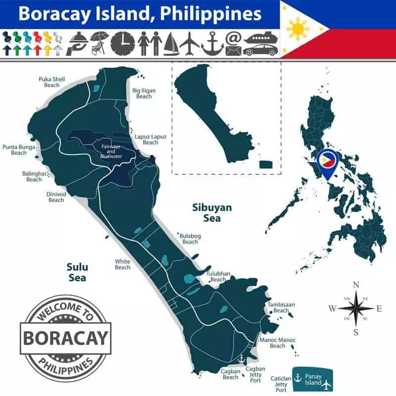 Cartina di Boracay